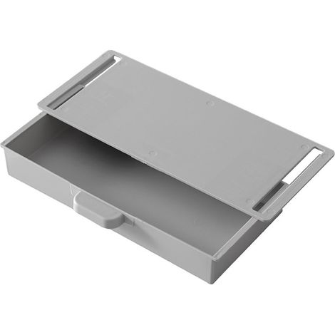 Tiroir De Rangement Sous Bureau - En ABS - 23,5 x 10,5 x 3,5 cm - Noir Gris Blanc - 1 Pièce (1/5)