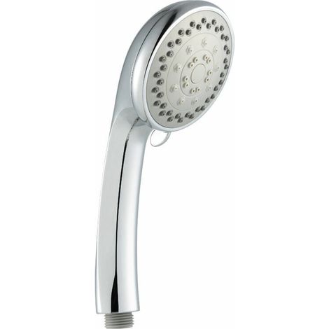 Cabezal de ducha de mano de alta presión con 5 configuraciones de rociado, potente rociador de ducha, cabezal de ducha de lluvia de mano, masaje de spa, cabezal de ducha de mano desmontable, acabado c (1/5)