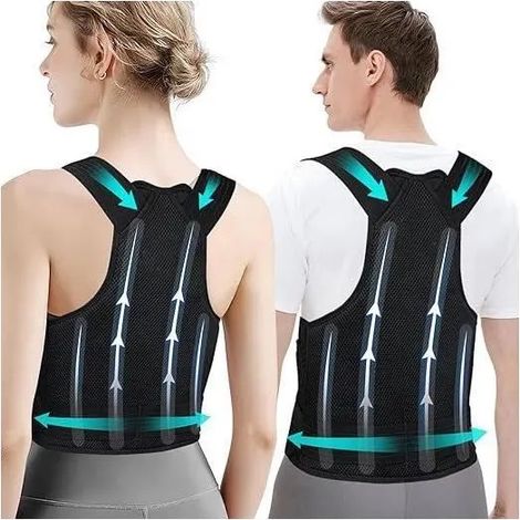 Correcteur de Posture Dos Femme/Homme – Ceinture Dorsale Confortable et Respirante, Soutien Lombaire, Maintien du Dos m PROTEGE-DOS (1/4)