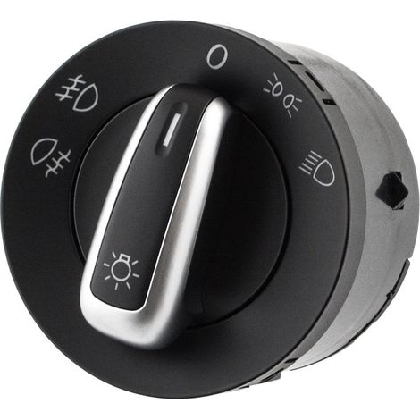 Interrupteur de phare chromé pour VW Golf V 03-09 (1/2)