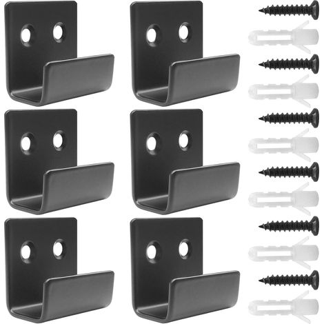 6Pcs Powerful Wall Hooks, Heavy Duty Wall Hooks, Stainless Steel Climbing Hook, Strong Load Capacity (1/5)
