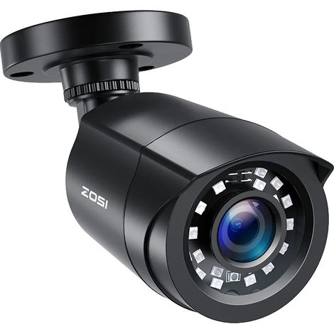 Telecamera a proiettile, risoluzione 1080P, design impermeabile, colore nero. (1/2)
