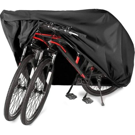 Universelle, wasserdichte Doppelfahrradabdeckung aus 210D Oxford-Gewebe (1/4)