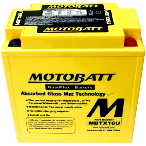 BATTERIA MOTOBATT AGM MBTX16U 12V 19Ah BQ025