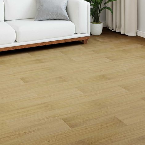 vidaXL Revêtement de sol en laminate 5 pcs Crème pâle
