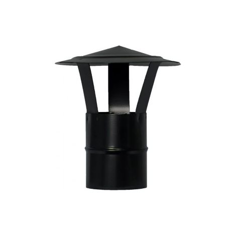 Wolfpack Sombrero Vitrifiado Para Estufa Pellet, Leña, Chimenea, Extracción De Humos, Para Tubo Ã˜ 80 mm.