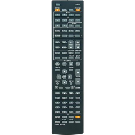 RAV334 WT92700 Télécommande Rechange pour Yamaha Audio Receivers RX-V467 RXV467 RX V467 (1/4)