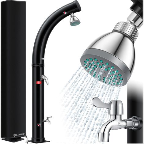 KESSER® Doccia solare fino a 60 °C, copertura - nero, 20 L (1/5)