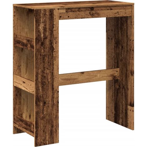 Maison Exclusive - Tavolo Bar con Rastrelliera Antico 90x40x103,5 cm Multistrato