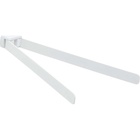 Sapho Gedy Pirenei - Toallero giratorio doble, longitud 36 cm, blanco mate PI2302 (1/2)