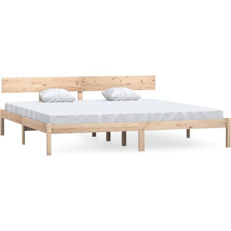 Maison Exclusive - Massivholzbett ohne Matratze 200x200 cm (1/5)