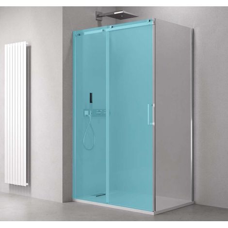 Polysan Thron - Paroi de douche 90x200 cm, Antidrop, verre transparent/chrome TL3090 (1/5)