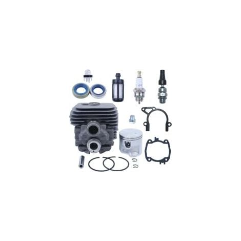 Cylindre piston pour tronçonneuse STIHL TS410 TS420, cylindre avec joint de piston bougie filtre à carburant kit d'entretien 16 en 1, facile à installer (1/5)
