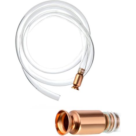Tuyau Siphon Essence Auto-Amorçante, Pompe Manuelle pour Le Transfert de Carburant/Diesel/Essence/Eau,13,5 litres/Minute (1/5)