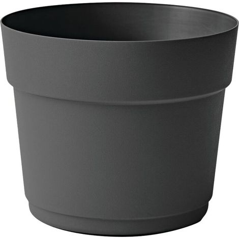Pot Bloom Anthracite 34cm Pot De Fleurs Polyvalent Intérieur/extérieur - Tera