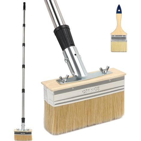 Exterior Wood Stain Brush, Outdoor Patio Broom, 152 cm (1/5)