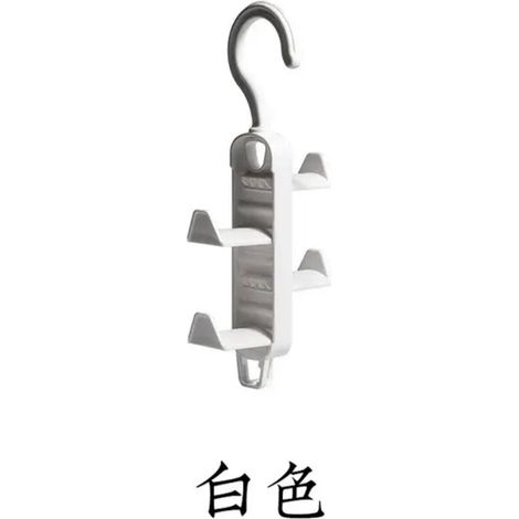 Crochets de suspension multicouches peu encombrants Garde-robe Porte-vêtements Cintre Organisateur Sac Cintre Écharpe Ceinture Suspendus Rack Placard Cintre 4 couches 1 pcs