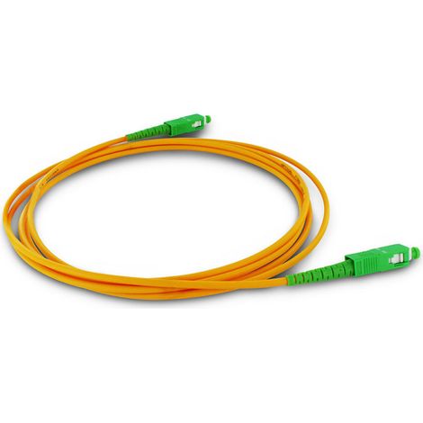Câble fibre optique monomode 10 m - orange et vert (1/4)