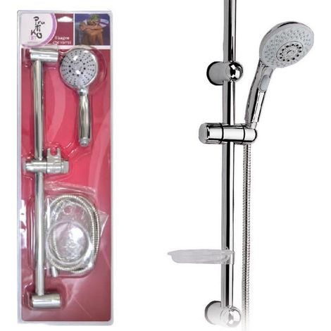 Asta Saliscendi Doccia Con Doccetta Regolabile Mod. Milano - Pratiko 048 -2 -