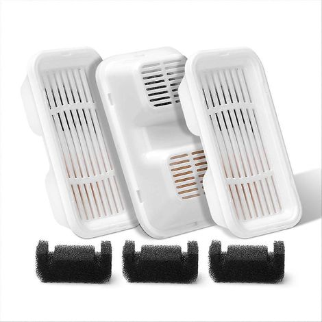 Chien eau fontaine Filters pour 170 Oz/1.3Gal animal eau Dispenser fontaine Filters remplacement eau Fliters Sponges 3 3 (1/5)