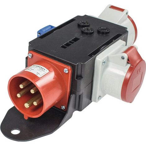 Adaptador CEE MIXO MOSEL 1xCEE enchufe 400V.32 A.5 pines IP44 AS-SCHWABE