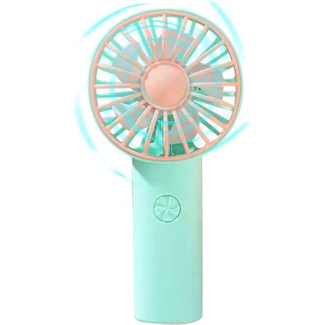 Mini ventilador portátil recargable – Ventilador con carga USB y cable de carga, potente ventilador para el hogar. (1/5)