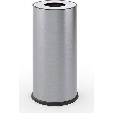 Pattumiera a Bidone Ø 35x71 cm 1 Scomparto 70 L in Acciaio Inox Satinato