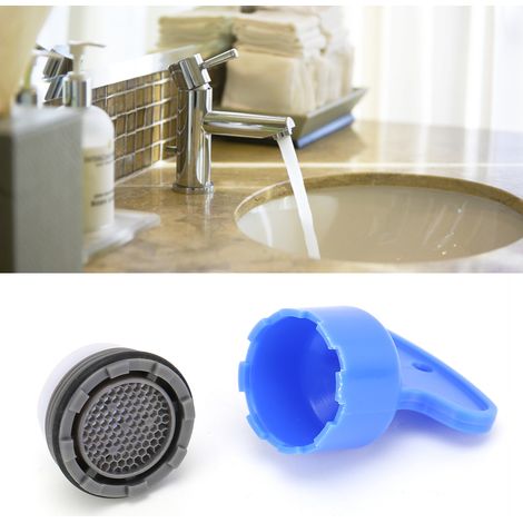 Aérateur de robinet intégré avec filtre à bulles pour cuisine et salle de bain (filetage M21.5)
