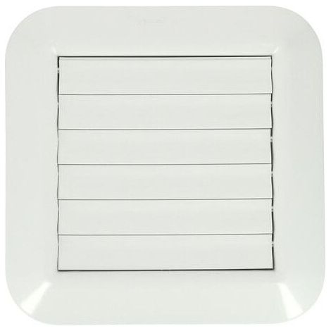 Uscita d'aria per cappa e asciugatrice: 200x200, bianco, con alette mobili