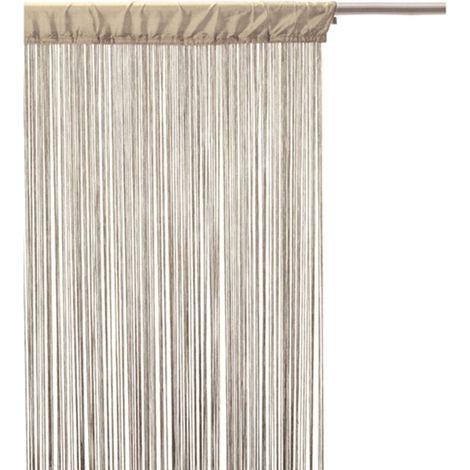 Mosquito net measuring 100 x 200 cm — made of nylon and plastic — champagne color — to delimit a space and prevent insects from entering (1/5)