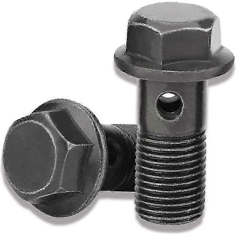 Rondelles d'étanchéité noires pour boulons de frein de moto (2 pièces) (1/2)