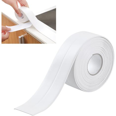 Self Adhesive Sealing Tape,Waterproof Tape,White Bathroom Seal (1/5)