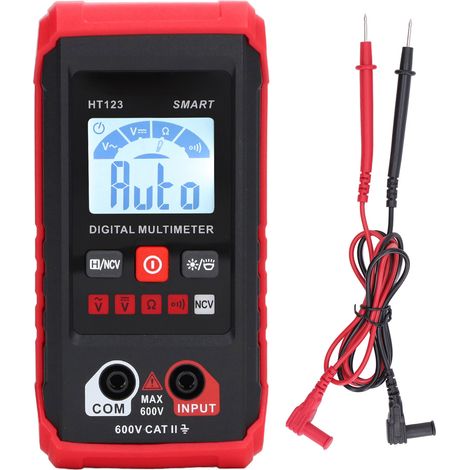 Multimètre numérique automatique mesure tension résistance voltmètre testeur électrique (1/5)