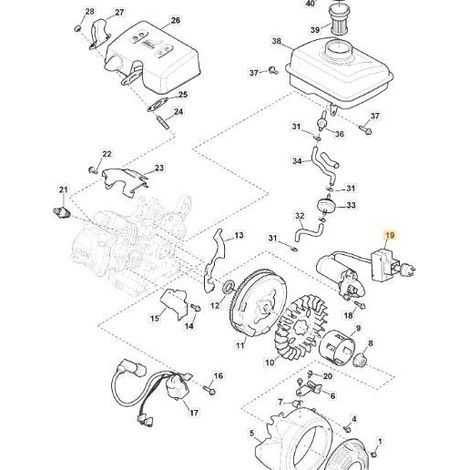 MOTOR DE ARRANQUE ORIGINAL STIGA - 118551330/0