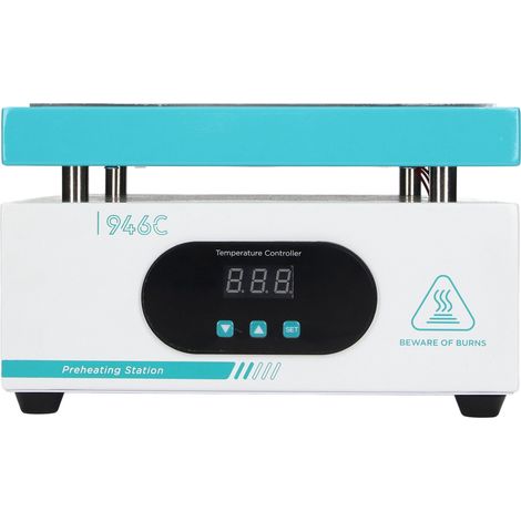 Station de préchauffage 600W, affichage LED numérique intelligent, thermostat, plaque chauffante électronique sûre, 220V prise UE (1/5)