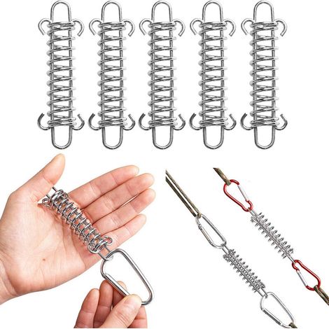 Boucle de tente en 5 parties, boucle en acier inoxydable, accessoire pare-soleil (1/4)