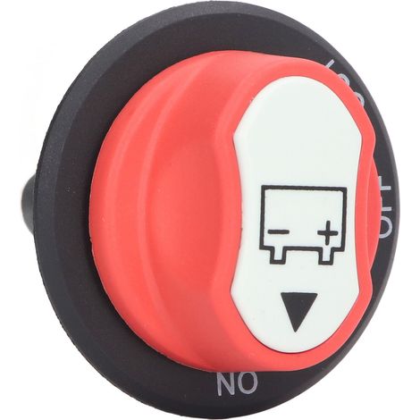 Interrupteur coupure batterie DC50V 50A, isolateur électrique déconnecteur à bouton rotatif ON/OFF, interrupteur d'arrêt d'alimentation, régulation externe, pour véhicules et systèmes 12V/24V. (1/5)