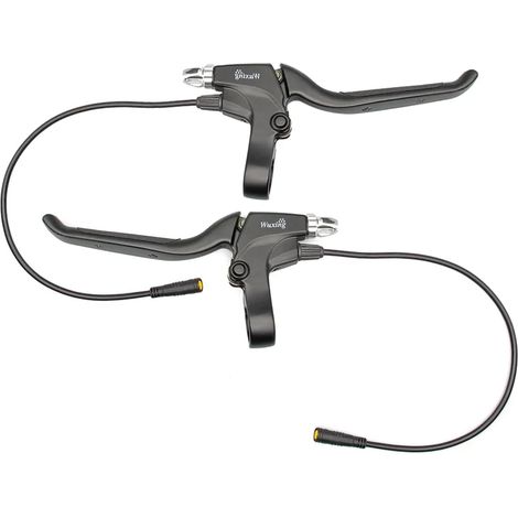 Leviers de frein électriques en alliage d'aluminium avec câble étanche à 3 broches WP pour vélo de montagne, gauche/droite, poignées de frein antidérapantes, pièces de rechange pour vélo (1/4)