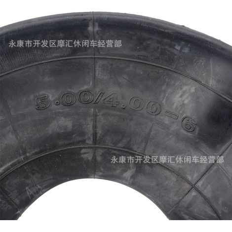 Tractor, lawnmower, skateboard, go-kart, ATV, 5.00/4.00-6 butyl rubber inner tube, inner bladder, curved nozzle TR87 (1/4)