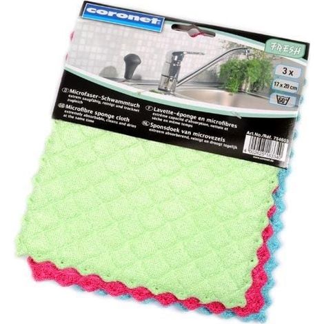 Coronet Microfaser-Schwammtuch 17 x 20 cm Tücher