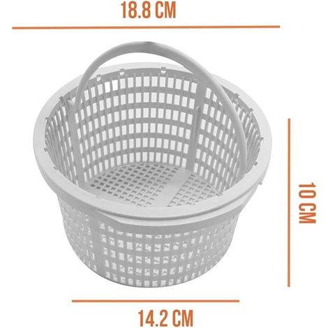 Runder Poolskimmerkorb - Durchmesser 18,8 cm - Weiß (1/5)