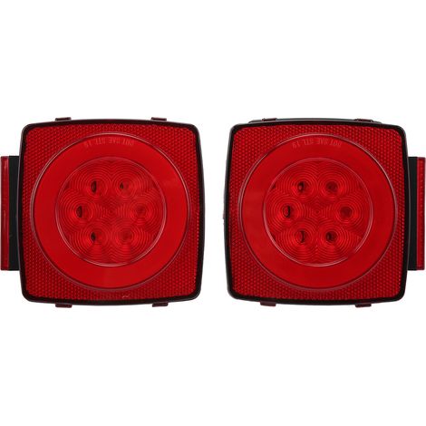 Feux Arrière LED 12V Stop Clignotant Feu de Route pour Remorques, Camping-Cars, Motoneiges, Utilitaires – Lampe de Signalisation Étanche (1/5)