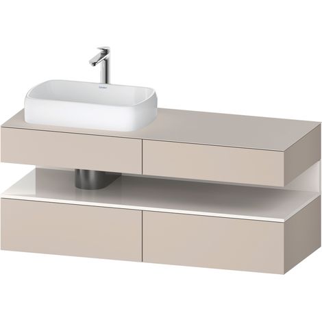 Duravit Collection One Meuble sous-vasque sur console, 2 tiroirs,