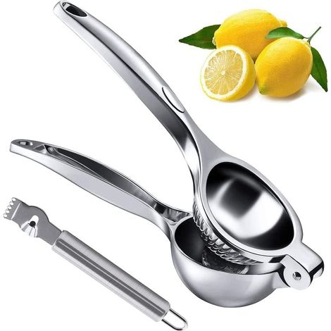 Presse-agrumes manuel en alliage de zinc robuste avec coupe-zeste intégré, extracteur de jus ergonomique pour citron et orange, design anti-corrosion durable pour cuisine (1/5)