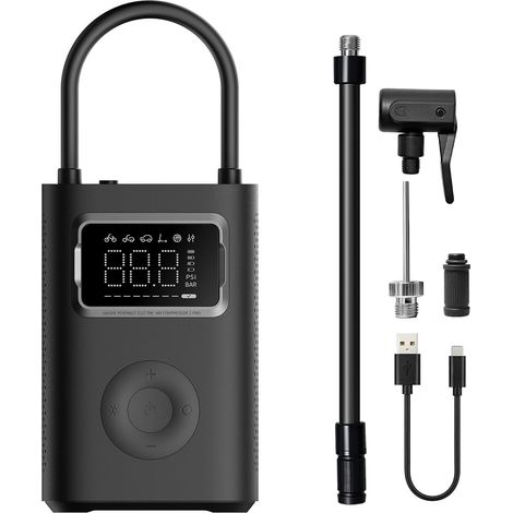 Mi Air Compressor 2 Pro, 2500mAh Akku, 150PSI, automatische Abschaltung, Druckerkennung, USB-C – Ideal für Autos, Fahrräder, Motorräder, Roller und Bälle (1/5)