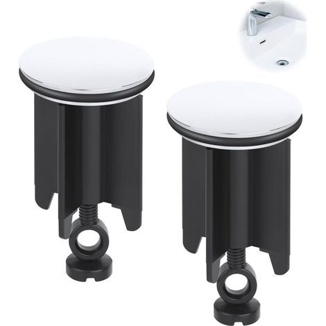 Pièces Bouchons de vidange,40MM Bouchon Lavabo Salle de Bain,Bouchon de Lavabo Universel,Réglable en hauteur Bouchon d’évacuation,Bouchons de canalisation pour éviers de cuisine et de salle de bains (1/5)