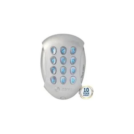 Digicode Galéo 3 relais – Télécommande code 12-24V – IP65 – Éclairage des touches – Pour bâtiments tertiaires et portails – Cdvi