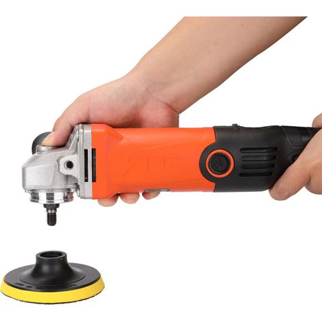 Polisseuse rotative 1200 W pour voiture, kit de polissage et de cirage avec 6 vitesses variables (1000-3500 tr/min) et poignée amovible pour le polissage et le cirage de bateaux et de voitures. (1/5)
