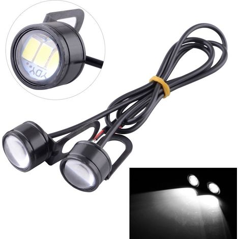 Lot de 2 feux de jour/antibrouillards/feux de recul LED Eagle Eye 12V neufs (1/5)