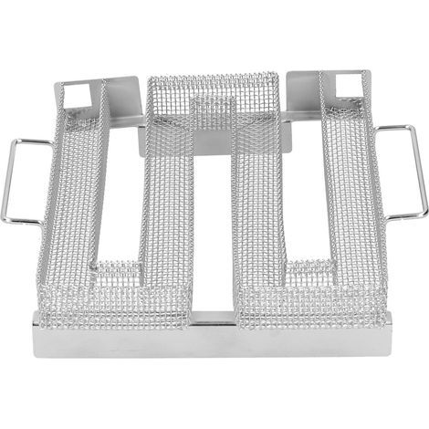 Ortviai Générateur de Fumée Froide en Acier Inoxydable, Cuvette à Fumer M-Basse 22,6 x 21,5 x 4,6 cm pour Fumage Chaud ou Froid (1/4)
